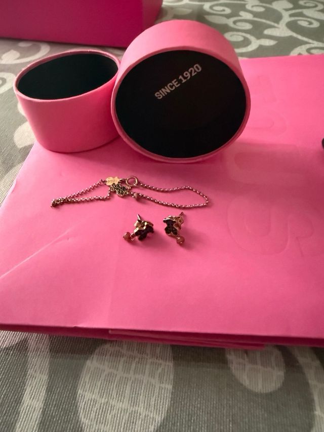 Conjunto Tous Oso Negro y Dorado