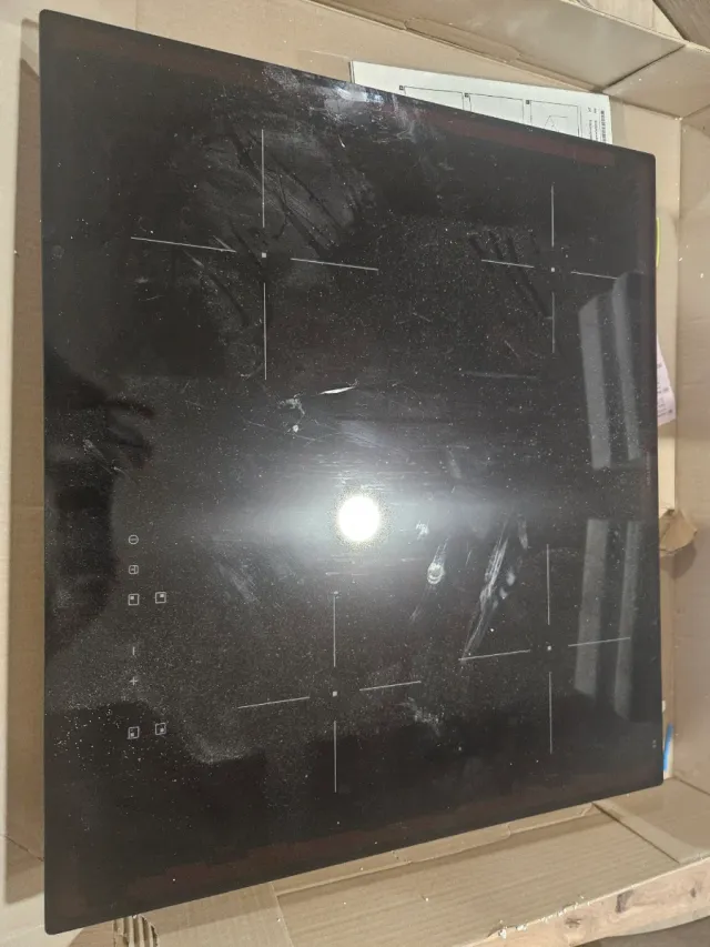 Placa de inducción negra