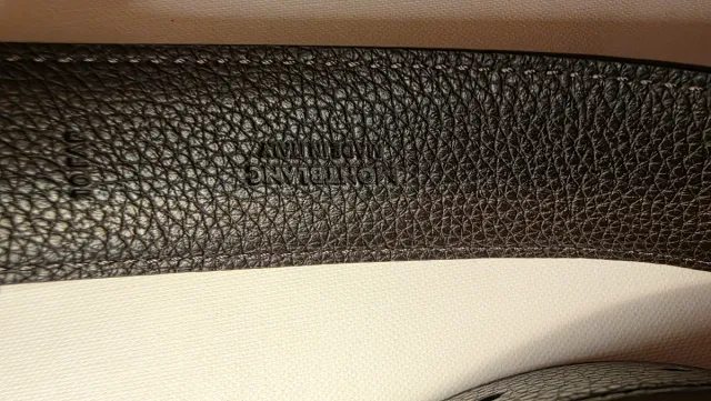 Cinturón Montblanc Cuero Negro/Marrón Reversible