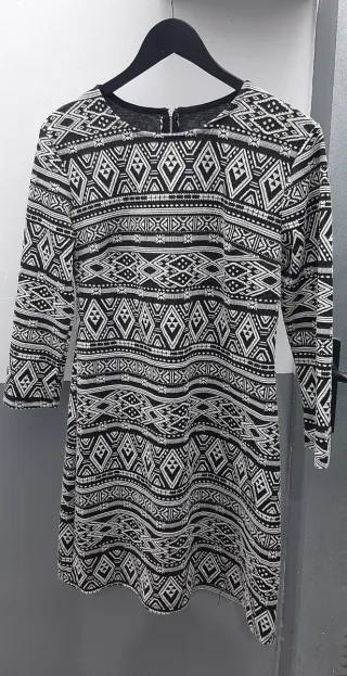 Conjunto Biker Mujer y Vestido Negro/Blanco