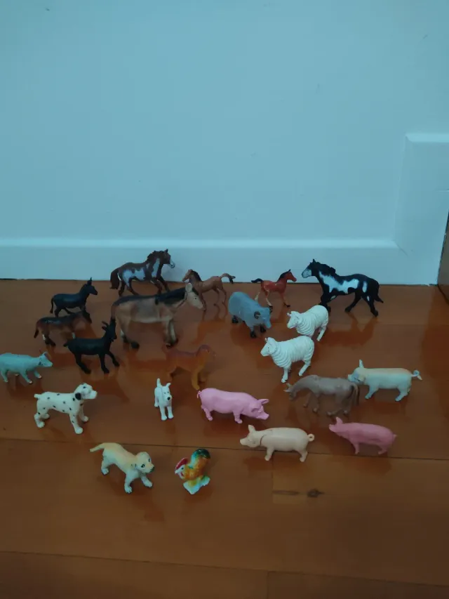 Pack 22 animales de granja de juguete