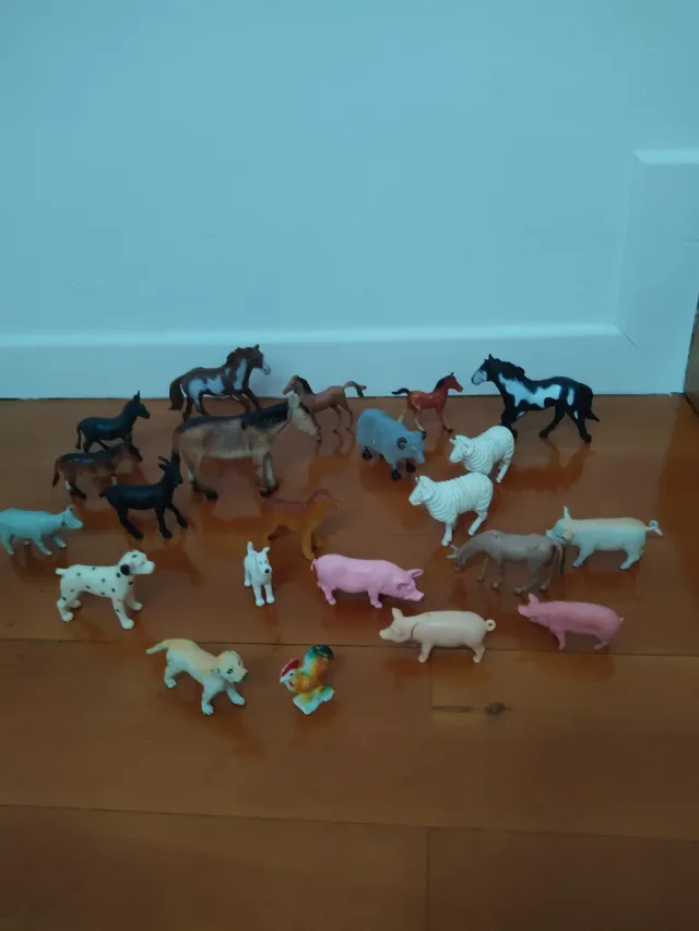 Pack 22 animales de granja de juguete