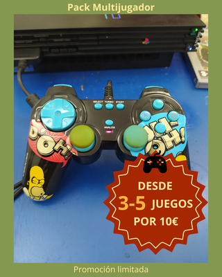 Mando Homer Simpson PS2 de terceros RARO
