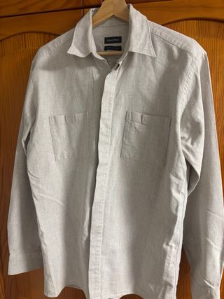 Camisa Springfield Gris Talla M Hombre