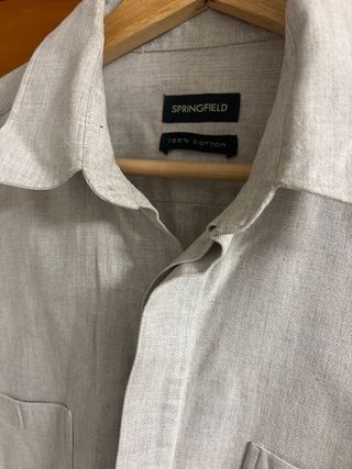Camisa Springfield Gris Talla M Hombre