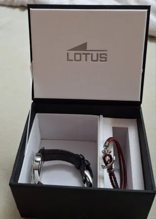 Reloj Lotus Infantil Negro y Plateado