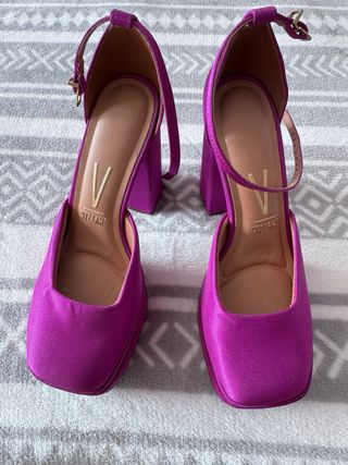Zapatos de tacón Vizzano morados, un solo uso