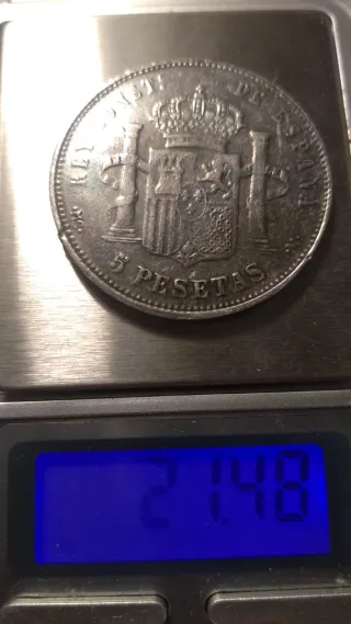 Duro Sevillano. Alfonso XIII 1899. Falso de época.