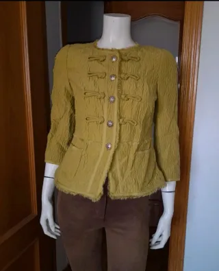Chaqueta Purificación García Verde Oliva