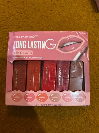 MISS FACTORX Set de 6 Labiales Líquidos 3 euros