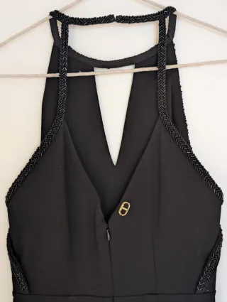 Vestido Noche Negro Twin Set