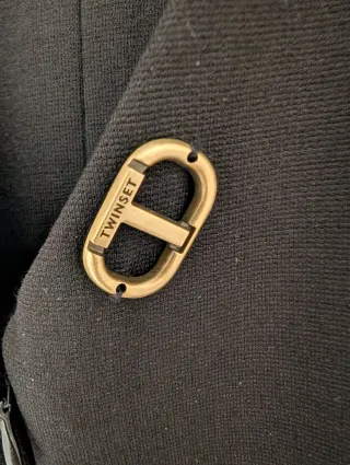 Vestido Noche Negro Twin Set