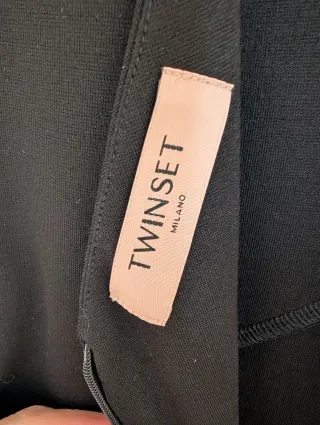 Vestido Noche Negro Twin Set