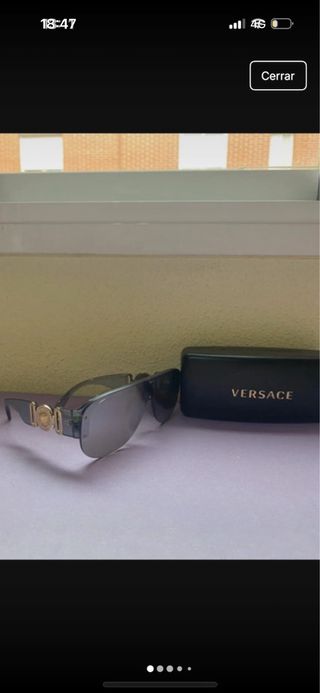 Gafas de sol Versace doradas y grises