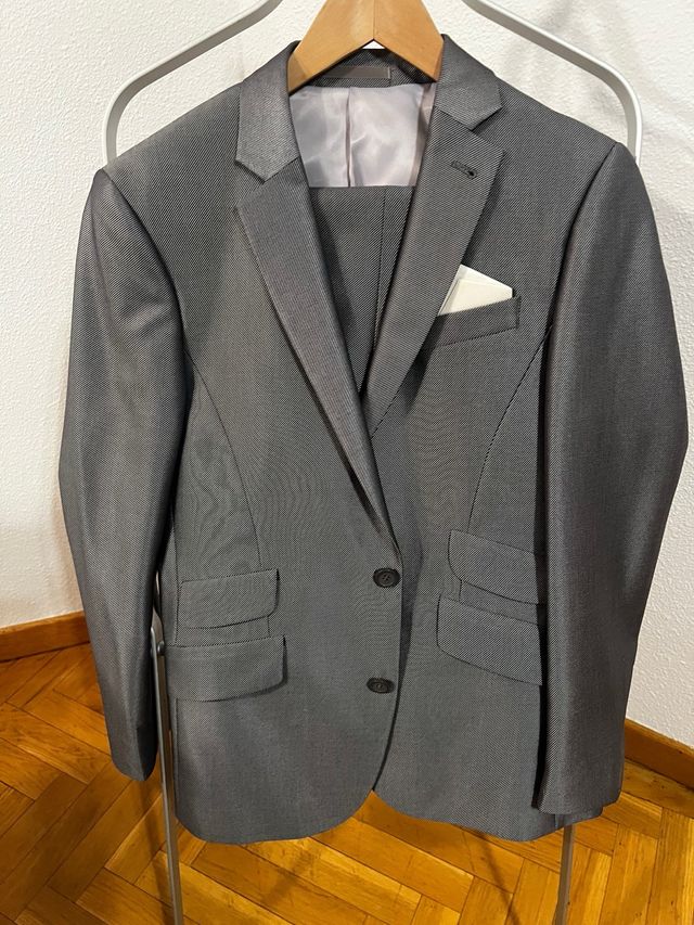 Traje Hombre El Corte Inglés Talla 40 Gris