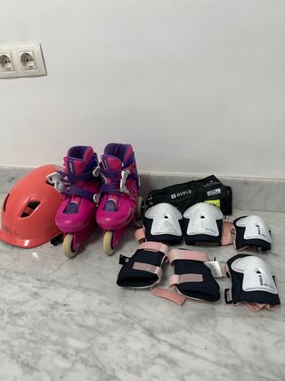 Patines, Casco y Protecciones 2XS Oxelo t26-28