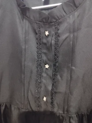 Vestido Lolita negro con volantes