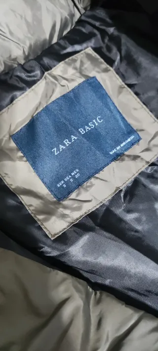 Abrigo plumífero marrón