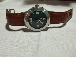 Orologio Swatch Irony con cinturino marrone