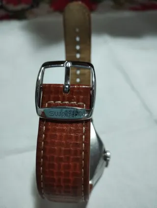 Orologio Swatch Irony con cinturino marrone