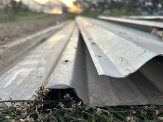 Chapas metálicas onduladas, 4u (varias medidas)