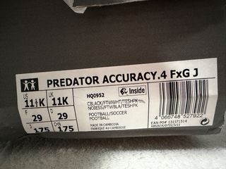 Botas de fútbol Adidas Predator Talla 29