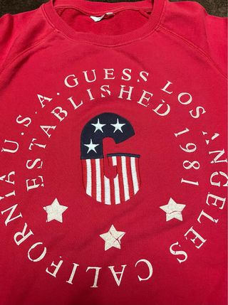 Sudadera Guess Roja USA California talla niño