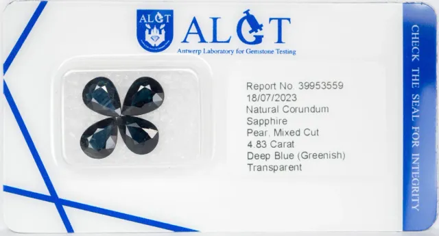 Lote 4.83ct Zafiros Naturales Certificado