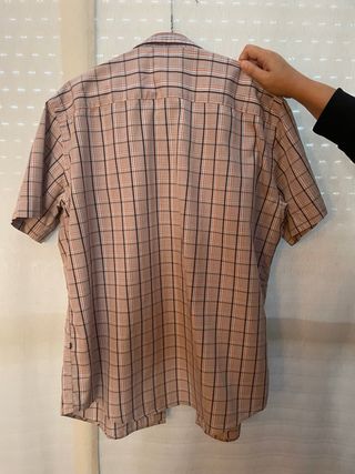 Camisa Hugo Boss XL Manga Corta Rayas