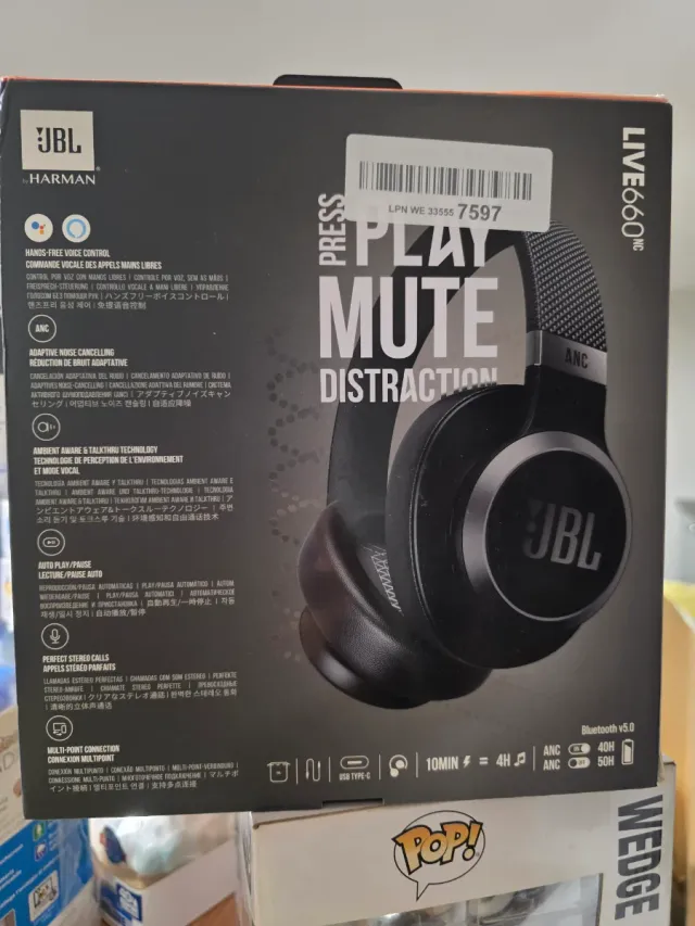 Cascos JBL Live 660 NC Negro Rebaja 40%