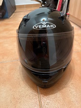 Casco Moto Integral Vemar Negro