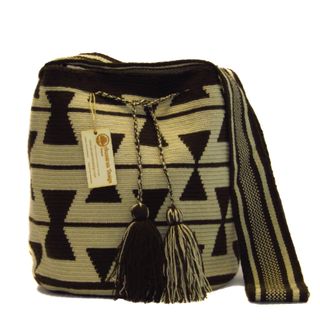 Mochila Wayuu Beige y Marrón27