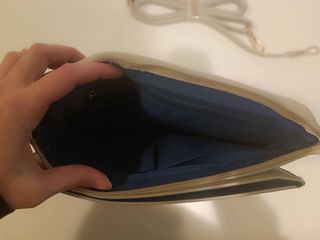 Borsa Pochette Tracolla Lancetti Ecopelle Beige