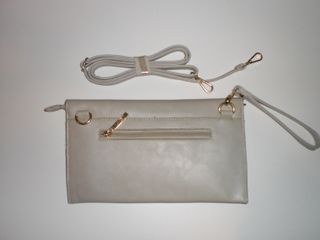 Borsa Pochette Tracolla Lancetti Ecopelle Beige