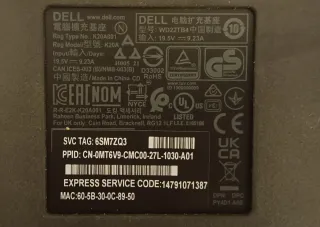 Dell WD22TB4 Docking Station Thunderbolt 4