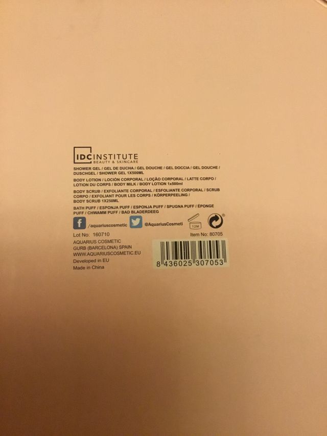 Set de Baño IDC INSTITUTE Rosa y Jazmín