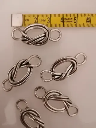 5 Dijes Nudo Celta Bisutería Plata