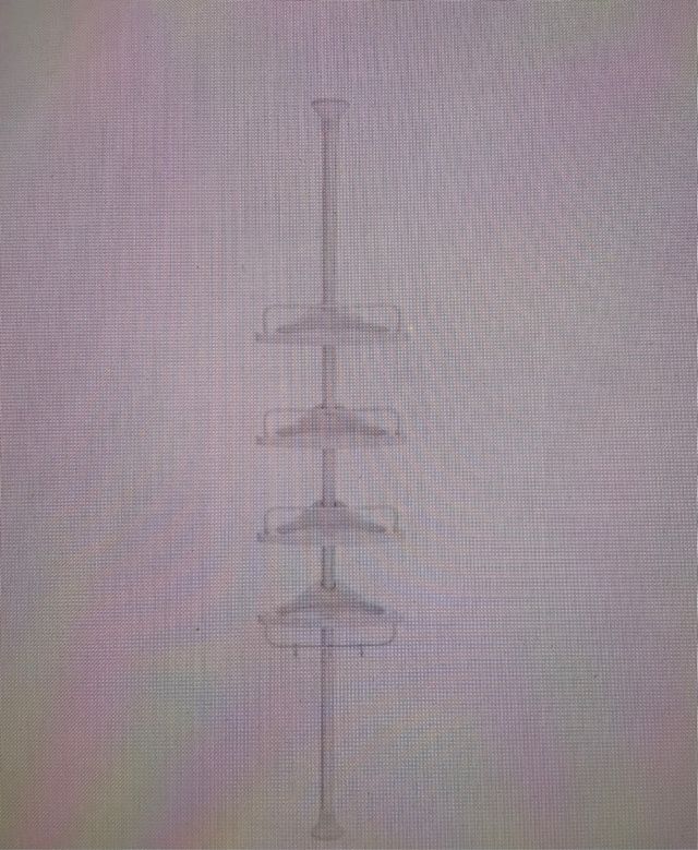 Estante esquinero ducha SONGMICS blanco