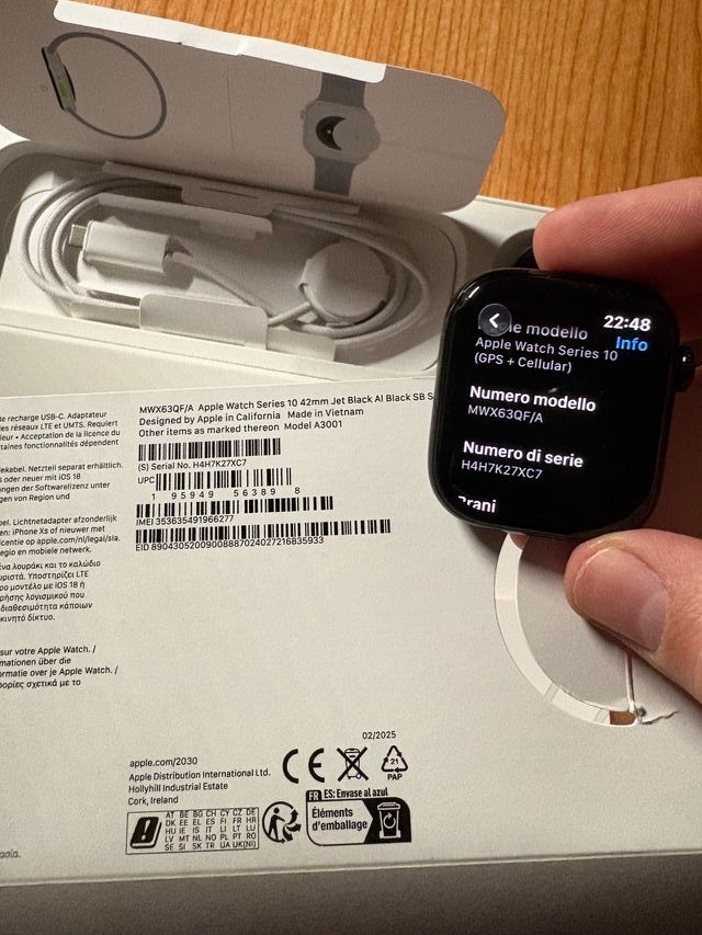 Apple Watch Serie 10 GPS + Cellular 42mm