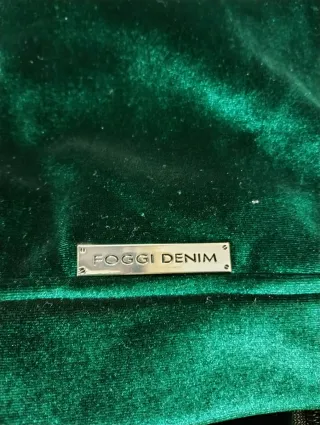 Chaqueta terciopelo verde con forro