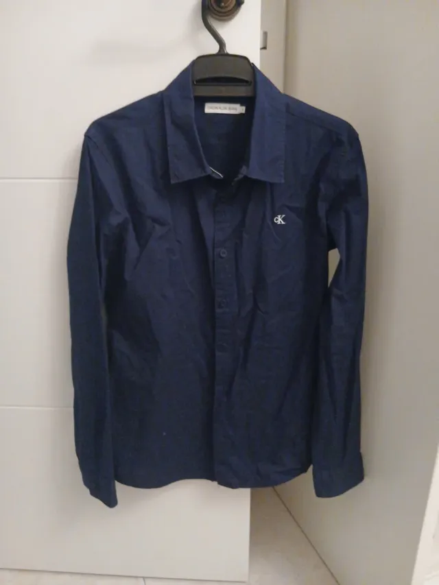 Camisa Calvin Klein Talla 14 Azul