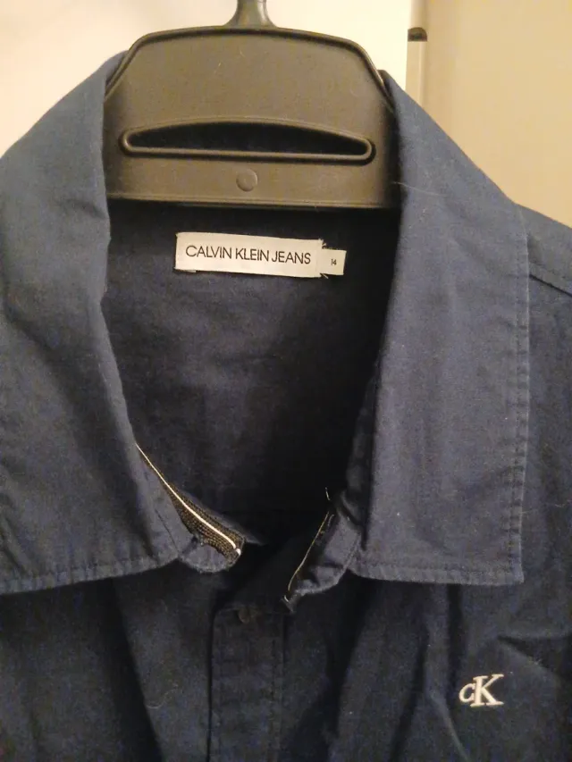 Camisa Calvin Klein Talla 14 Azul