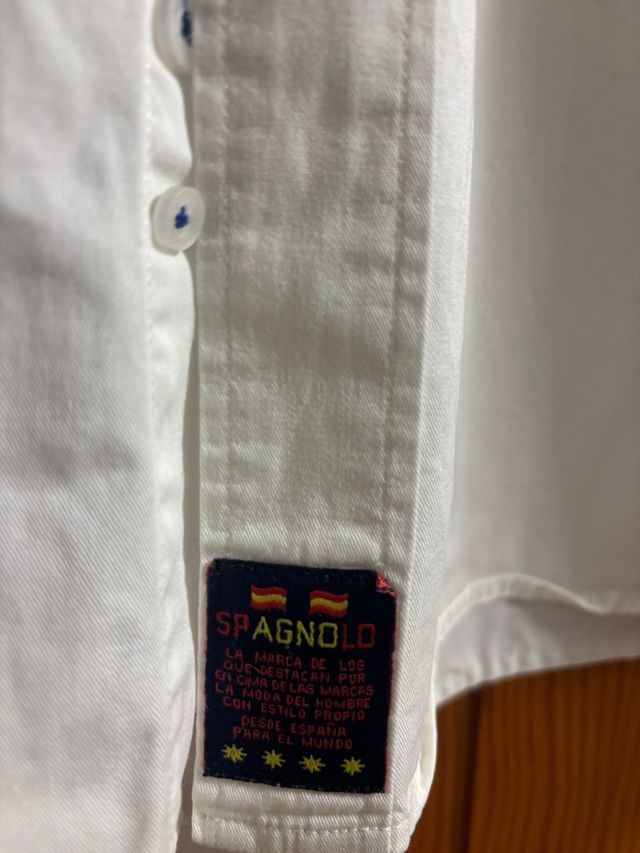 Camisa Espagnolo Blanca Talla M