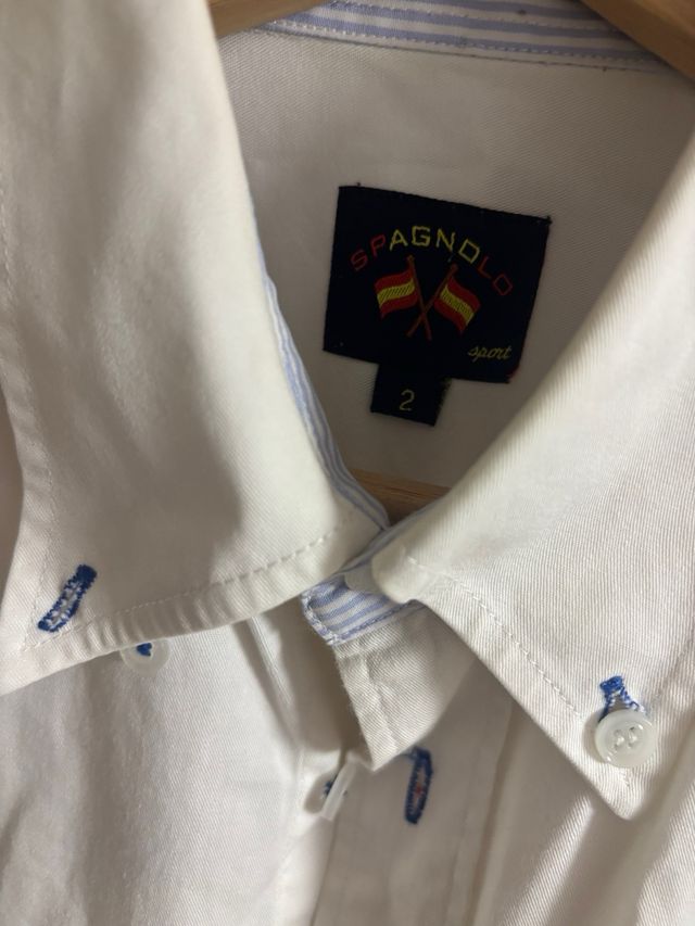 Camisa Espagnolo Blanca Talla M