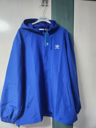 Chaqueta Adidas Azul con Capucha