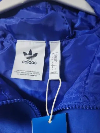 Chaqueta Adidas Azul con Capucha