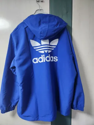 Chaqueta Adidas Azul con Capucha