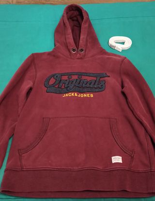 Sudadera Jack & Jones granate Talla M
