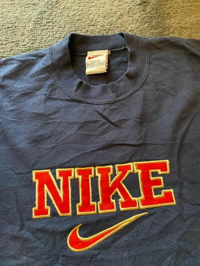 Sudadera Nike Crewneck Vintage 90s Azul