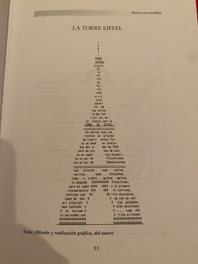 Versos en revoltijo, 1996